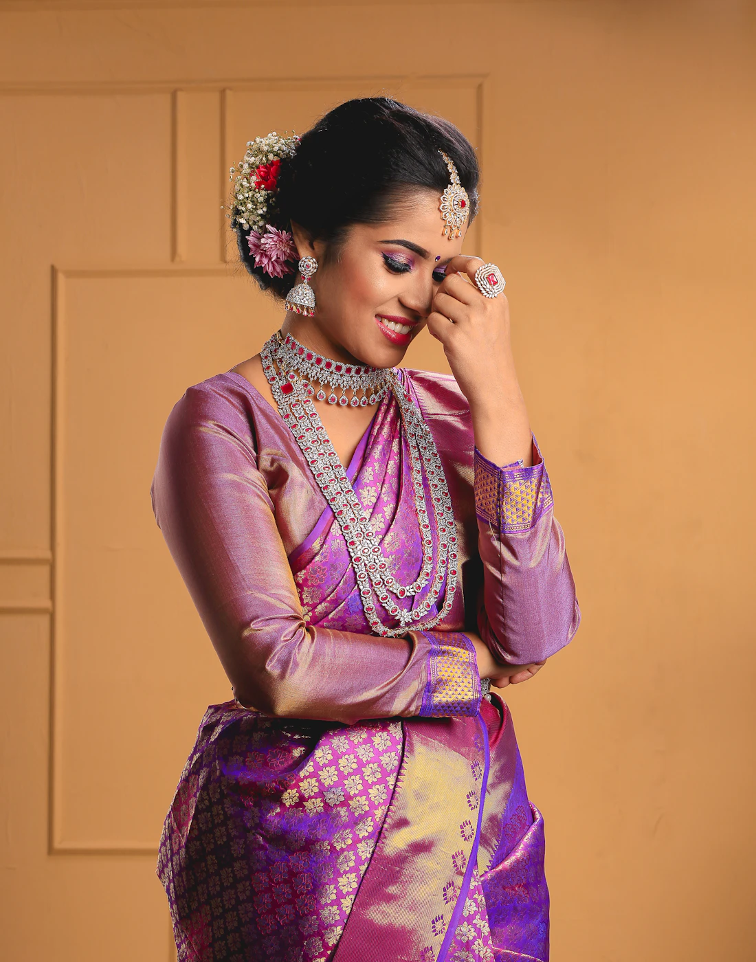 Model wearing the Temple Heritage collection